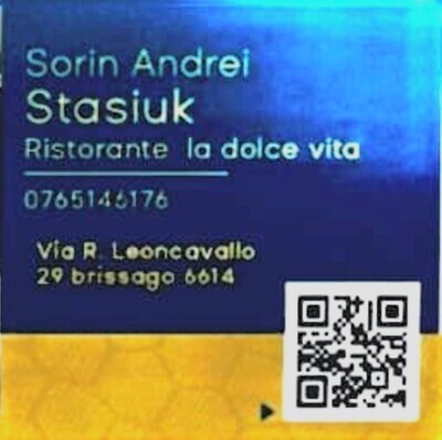 QR Code for La Dolce Vita Address