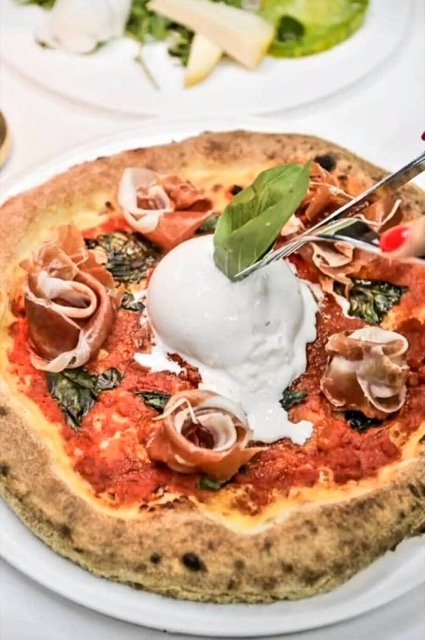 Premium ingredients on our pizza